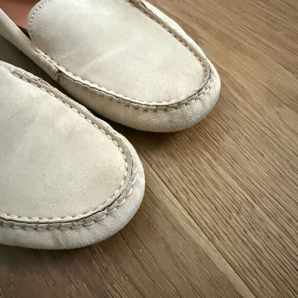 M Gemi The Felize Suede Driving Moccasin Loafer Latte $228 39.5 8.5 - Picture 4 of 8